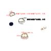 Suministros del Fabricante Equipaje Exterior Mascota Metal Anilla en D Semicircular Aleación Hebilla Herrajes Accesorios Hebilla de Cierre