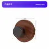 Gancho para Puerta con Veta de Madera de Nogal Sin Taladro, Gancho de Pared de Alta Gama para Abrigos, Gancho Adhesivo Fuerte para Entrada, Personalizable