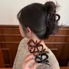 Pinza para el Cabello Casual con Lazo Medio Atado, Pinza para el Cabello Femenina y de Alta Gama, Pinza de Tiburón Pequeña Tocado para el Cabello en la Parte Posterior de la Cabeza