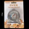 Termómetro de Horno de Acero Inoxidable Transfronterizo Termómetro de Horno de Cocina 600 Grados Herramienta de Horneado de Acero Mejorada