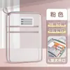 Bolsa de clasificación de temas en forma de L, bolsa de archivo transparente portátil, bolsa para libros de estudiante de malla con cierre y apertura grande, bolsa para exámenes