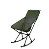 Cadeira Lunar Portátil Dobrável para Exterior Parque Camping Pesca Balanço Tubo de Aço Elevado Cadeira Espacial para Armazenamento