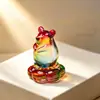 Ornamento Rotativo dos Doze Signos do Zodíaco de Cristal Atrai Riqueza e Sorte Decoração de Mesa de Escritório Presente para Ano do Zodíaco Presente Criativo