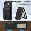 Compatible con funda de teléfono con tarjetero magnético desmontable dos en uno para Google 10A, funda protectora antirrobo y anticaídas para Google 10
