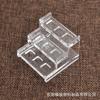 Caja Mineral Transparente Marcada Base de Cristal Hecha a Mano Caja de Exhibición de Joyería Caja de Almacenamiento de Adornos Caja de Especímenes de Cristal Coleccionable