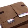 Bolso Bandolera de Lona Transfronterizo 2026 Estilo Nuevo Cuadrado con Asa Suave Bolso de Hombro Retro Gran Capacidad Bolso Bandolera para Viajes de Negocios