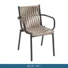 Mesa e Cadeira para Pátio Externo Jardim Terraço Cadeira de Rattan à Prova d'Água Protetora Solar Combinação de Móveis para Varanda Estilo Nórdico de Lazer