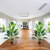 Planta Artificial de Simulación Tropical Hoja de Plátano Grande Adornos Decorativos para Sala de Estar Habitación Oficina Lugar Decoración