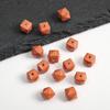 8 * 10mm acrílico colorido cubo açúcar multi-corte geométrico losango furo passante contas soltas DIY pulseira chaveiro acessórios