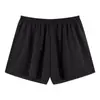 Nuevos Pantalones de Seguridad con Mascarilla para Mujer Verano Delgados Seda de Hielo Sueltos Seda Satinada Deslizante Anti-Luz Leggings Talla Grande para Mujer