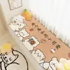 Tapete de Baia para Quarto de Desenho Animado Imitação de Caxemira, Tapete Completo para Varanda Tatami Doméstico, Tapete para Peitoril de Janela Resistente a Manchas e Fácil de Cuidar