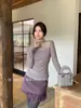 Precio Especial, Sin Devoluciones ni CambiosSuéter de Punto Xiu Xixi Otoño Manga Larga con Ribete de Encaje Abrigo de Lana para Mujer 89629