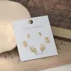 Pendientes de Plata S925 con Cierre de Mariposa, Set de Tres Pares para Dormir Sin Quitar, Pendientes Geométricos para Mujeres, Pendientes para Estudiantes