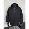 Sudadera con Capucha y Doble Cremallera cleanfit para Hombre Marca de Moda Silueta Americana Chaqueta Cardigan Holgada con Capucha Ropa para Pareja