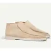 Mocassins femininos de cano alto, sapatos casuais sem cadarço, botinhas casuais retrô, sapatos casuais para casais