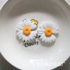 Gomas para el Cabello de Niñas Accesorios DIY Funda de Teléfono Flor de Girasol y Margarita de Resina Mismo Estilo Nan19