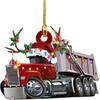 Nuevo Camión Colgante para Árbol de Navidad Decoración Colgante Plano Excavadora de Navidad Adorno Atmósfera Navideña de Granja Vintage
