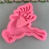 Molde de silicone extra grande para alce, série natalina, cabeça de veado, chifre de chocolate, molde de açúcar, molde decorativo de gesso