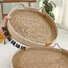 Combo de Cama e Arranhador para Gatos em Rattan Trançado de Sisal para Verão, Durável e Não Solta Pelo, Cama Oval Grande para Gatos