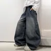 Calça Jeans Masculina Estilo Primavera e Outono 2026 Nova Roupa de Outono para Crianças Calça Reta Casual Legal e na Moda Roupa de Outono para Meninos