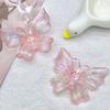 Acrílico Aurora Gradiente Estereoscópico Borboleta Grande Criativo DIY Material Artesanal Acessórios Capinha de Celular Decoração de Grampo de Cabelo