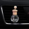 Frasco de perfume para carro Cubo de Água frasco vazio saída de ar frasco de aromaterapia de vidro decoração de perfume de carro criativa de madeira suprimentos