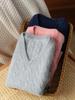Nuevo Chaleco de Punto de Lana Pura de Siete Agujas Engrosado con Cuello en V de Color Puro para Niños y Niñas Otoño e Invierno 2025