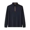 Polo de Manga Larga con Cuello Camisero, Estampado de Piña/7A Antibacterial/70D/220G, personalizable con logo, unisex, business casual