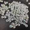 Contas Acrílicas para Rodas Cor AB Contas Planas 6mm Cor Galvanizada Superfície de Corte Romboidal Furo Central Contas de Ábaco