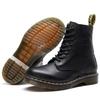 Botas Martin 1460 con Patrón de Lichi para Mujer, Piel de Vaca Suave de Primera Capa Botines de Pareja, Botas de Motocicleta de Cuero Genuino Estilo Británico, Punta Redonda, Casual y Versátil