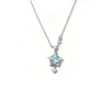 Collar Estrella Brillante Río Estrellado Azul Soñador Estrella de Cinco Puntas 2026 Nuevo Exquisito Cadena para Clavícula de Temperamento de Lujo Ligero Personalizado