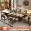 Estilo Zen Formato Grande Baldosa Cerámica Mesa para Preparar Té Mesa de Té y Juego de Sillas Moderno Minimalista Lujo Ligero Oficina Hogar Nuevo Estilo Chino Madera Maciza