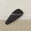 Grampo de Cabelo Xadrez Preto e Branco Estilo Coreano Versátil Elegante Triângulo Bb Clip de Cabelo de Alta Qualidade Clip Perfeito para Franja Clip Lateral