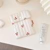46182 Bolsa de Lavar de Tela con Estampado de Cerezas Linda Gran Capacidad Bolsa de Almacenamiento Portátil para Viaje Bolsa Cosmética Portátil para Mujeres