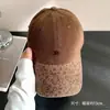 Boné de Baseball Patchwork com Letra R Estampado de Leopardo Retro Americano para Mulheres, Top Macio, Circunferência da Cabeça Grande, Emagrecimento Facial, Chapéu Bico de Pato Versátil Tendência