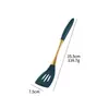 Juego de Utensilios de Cocina con Mango de Silicona Colador Espátula para Freír Cuchara para Sopa Espátula para Freír Utensilios de Cocina para el Hogar Espátula Cuchara para Cocinar Juego de 6 Piezas