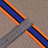 Tiras Laterales Trenzadas de Sutra Horizontal, Cintas de Colores Vivos Teñidas en Hilo, Cintas de Poliéster Tejido Tricolor de 4cm con Puños