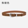 Cinturón Vintage de Sentido de Alta Gama para Mujer de Cuero Genuino Esmerilado Antiterciopelo Combinable Jeans Moda Cinturón Decorativo para Mujer Fábrica