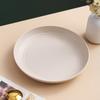 Prato Redondo de Plástico Estilo Japonês Prato Doméstico Utensílios de Mesa conjunto Estilo Ins Prato para Café da Manhã Frutas Prato Plano para Hot Pot