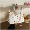 Bolsas de Designer de Nicho para Mulheres, Grande Capacidade, Nova Bolsa de Ombro Transversal com Bolinhas Vintage 2026, Bolsa de Mão Casual Bolsa Dumpling