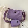 Bolsa tiracolo simples transfronteiriça feminina bolsa de ombro cor sólida bolsas nova bolsa de ombro casual bolsa de ombro feminina atacado