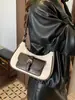 Bolso de Axila de Cuero Aceitado y Encerado Retro de Moda Textura de Alta Calidad Bolso Versátil de Hombro Único Cruzado Estiloso para Viajes Cotidianos Bolso para Teléfono