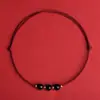 Tobillera Anklet de Oro Puro 49.95kg de Sehuan con Hilo Rojo y Cuentas de Loto, Regalo de San Valentín para Novia, Regalo para Transmisión en Vivo de la Industria de la Belleza