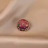 Retro Elegante Francés, Moderno Broche Mariposa de Diamantes Rojos, Ropa de Alta Gama, Accesorios para Abrigos, Broche Corsage