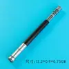 Extensor de lápiz de doble punta de acero inoxidable de metal transfronterizo de comercio exterior, extensor de estuche para bolígrafo, extensor de lápiz para bocetos, varilla de extensión para lápiz