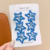Pinzas para el cabello infantiles de moda con forma de estrella, versátiles y no dañan el cabello, juego de pasadores para arreglar mechones sueltos y flequillo, accesorios para el cabello para niñas