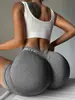 Calça de corrida de verão para atividades ao ar livre, secagem rápida, calça fitness, leggings respiráveis para usar por cima, shorts de ioga com cintura em V que levantam o bumbum para mulheres