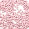 Paquete de Materiales para Manualidades DIY de Pulseras, Collares y Joyería - Cuentas Redondas de Acrílico de Colores de 6 mm Hechas a Mano