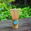 Batidor de Té Japonés Herramientas para Matcha Ceremonia del Té Cara Sonriente Cepillo para Matcha Accesorios de Té Batidor de Bambú Decoración 100 Púas para Preparación de Té
