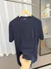 Camiseta Masculina de Verão com Listras Verticais, Gola Reta, Manga Curta, Punhos, Estilo Old Money, para Fitness, Trabalho e Uso Casual
